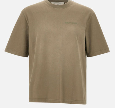GOLDEN GOOSE T-shirt in jersey di cotone GREEN Unisex 