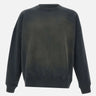 GOLDEN GOOSE Felpa in cotone con ricamo logato BLACK Unisex 