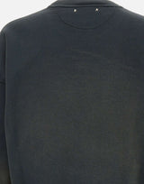 GOLDEN GOOSE Felpa in cotone con ricamo logato BLACK Unisex 