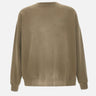 GOLDEN GOOSE Felpa in cotone con ricamo logato GREEN Unisex 