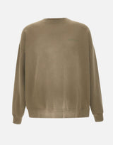 GOLDEN GOOSE Felpa in cotone con ricamo logato GREEN Unisex 