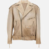 GOLDEN GOOSE Giacca in pelle "Phoebe" BEIGE Unisex 