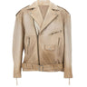 GOLDEN GOOSE Giacca in pelle "Phoebe" BEIGE Unisex 