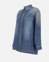 GOLDEN GOOSE Camicia over "Patty" BLUE Donna 