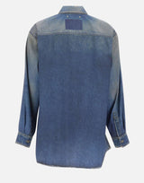 GOLDEN GOOSE Camicia over "Patty" BLUE Donna 