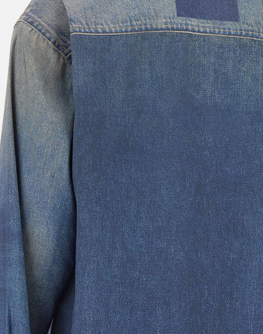 GOLDEN GOOSE Camicia over "Patty" BLUE Donna 