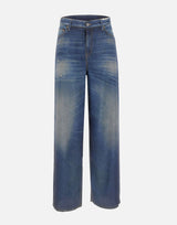 GOLDEN GOOSE Pantaloni "Melody Boyfriend" BLUE Donna 