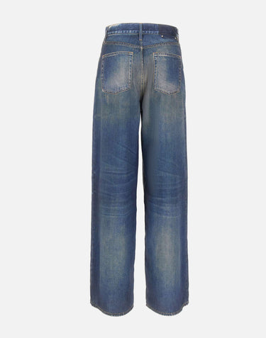 GOLDEN GOOSE Pantaloni "Melody Boyfriend" BLUE Donna 