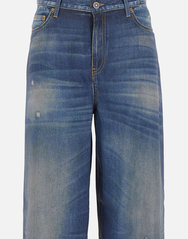 GOLDEN GOOSE Pantaloni "Melody Boyfriend" BLUE Donna 