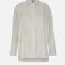 GOLDEN GOOSE Camicia over in cotone con dettaglio plissé WHITE Donna 