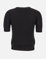 GRAN SASSO Maglia a maniche corte con paillettes BLACK Donna 