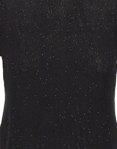 GRAN SASSO Maglia a maniche corte con paillettes BLACK Donna 