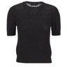 GRAN SASSO Maglia a maniche corte con paillettes BLACK Donna 