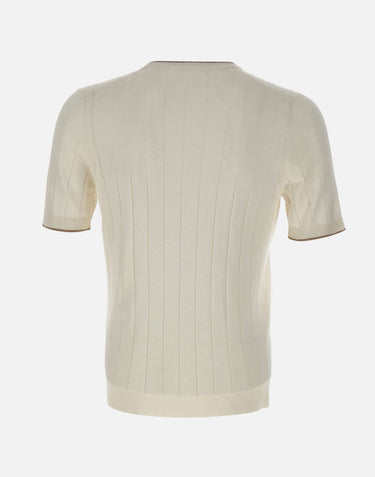 Maglia in seta a maniche corte 43116 23510005 GRAN SASSO 