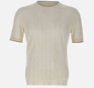 Maglia in seta a maniche corte 43116 23510005 GRAN SASSO 
