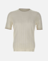 Maglia in seta a maniche corte 43116 23510005 GRAN SASSO 