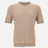 GRAN SASSO Maglia in seta a maniche corte BEIGE Uomo 