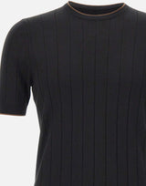 Maglia in seta a maniche corte 43116 23510099 GRAN SASSO 