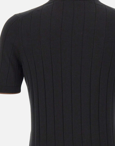 Maglia in seta a maniche corte 43116 23510099 GRAN SASSO 