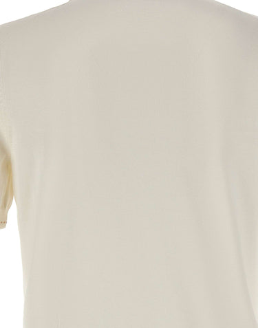 GRAN SASSO Polo in misto seta WHITE Uomo 