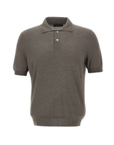 GRAN SASSO Polo in misto seta GREY Uomo 