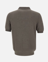 GRAN SASSO Polo in misto seta GREY Uomo 