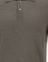 GRAN SASSO Polo in misto seta GREY Uomo 