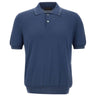 GRAN SASSO Polo in misto seta BLUE Uomo 