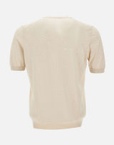 GRAN SASSO Maglia a maniche corte in fresco cotone BEIGE Uomo 