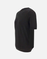 GRAN SASSO Maglia a maniche corte in fresco cotone BLACK Uomo 
