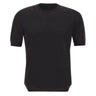 GRAN SASSO Maglia a maniche corte in fresco cotone BLACK Uomo 