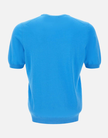 GRAN SASSO Maglia a maniche corte in fresco cotone Light Blue Uomo 