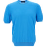 GRAN SASSO Maglia a maniche corte in fresco cotone Light Blue Uomo 