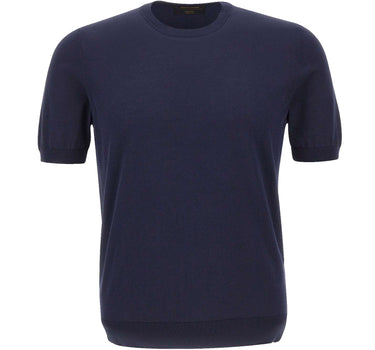 GRAN SASSO Maglia a maniche corte in fresco cotone BLUE Uomo 