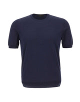 GRAN SASSO Maglia a maniche corte in fresco cotone BLUE Uomo 