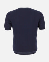 GRAN SASSO Maglia a maniche corte in fresco cotone BLUE Uomo 