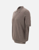 Polo in misto lana con zip 43166 16401170 GRAN SASSO 