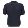 GRAN SASSO Polo in misto lana con zip BLUE Uomo 