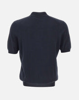 GRAN SASSO Polo in misto lana con zip BLUE Uomo 