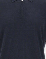 GRAN SASSO Polo in misto lana con zip BLUE Uomo 