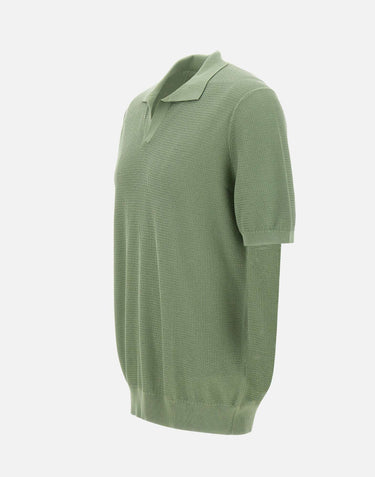 GRAN SASSO Polo "Tennis skipper" GREEN Uomo 