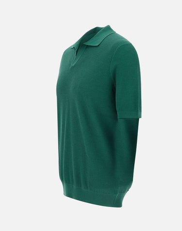 GRAN SASSO Polo "Tennis skipper" GREEN Uomo 