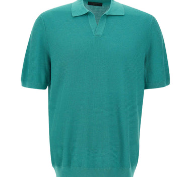 GRAN SASSO Polo "Tennis skipper" GREEN Uomo 
