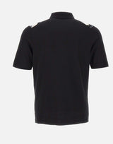 GRAN SASSO Camicia in maglia jacquard chevron BLACK Uomo 