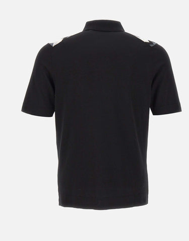 GRAN SASSO Camicia in maglia jacquard chevron BLACK Uomo 