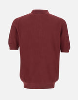 GRAN SASSO Polo in maglia a nido d'ape RED Uomo 