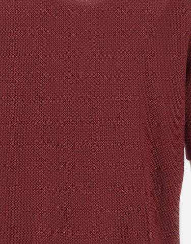 GRAN SASSO Polo in maglia a nido d'ape RED Uomo 