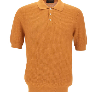 Polo in maglia a nido d'ape 57113 18028338 GRAN SASSO 