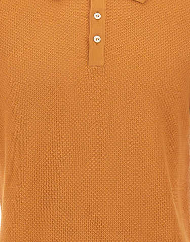 Polo in maglia a nido d'ape 57113 18028338 GRAN SASSO 