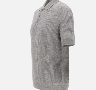 GRAN SASSO Polo in misto lino GREY Uomo 